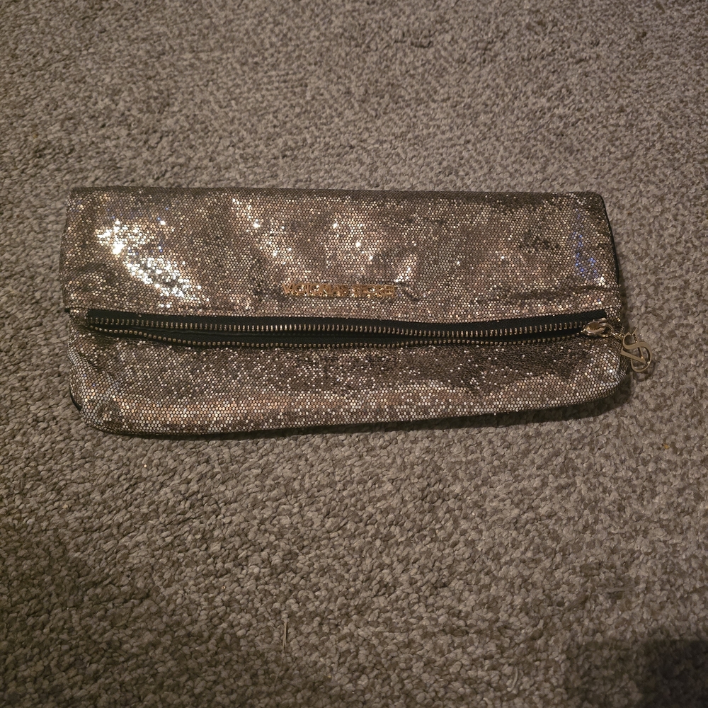 Victoria's Secret Gold Silver Clutch